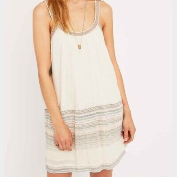 Ecote‎ Urban Outfitters Bay Frock Boho Dress Embroidered size S - Picture 1 of 13
